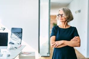 Frau mit Riesenzellarteriitis