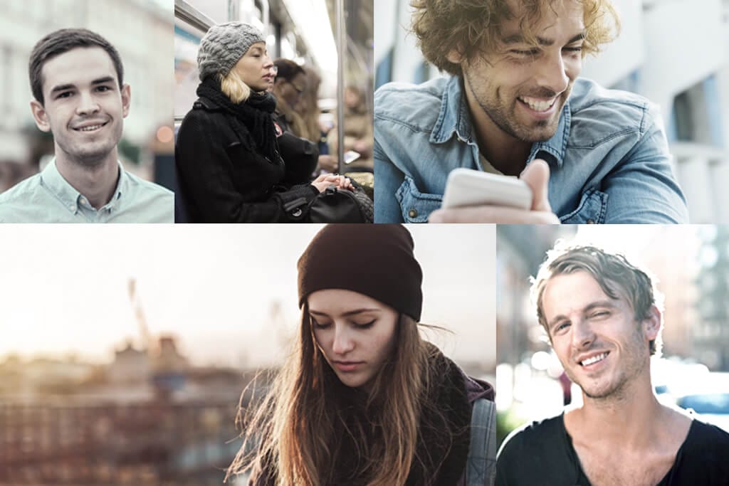 Collage mit verschiedenen Personen darauf.