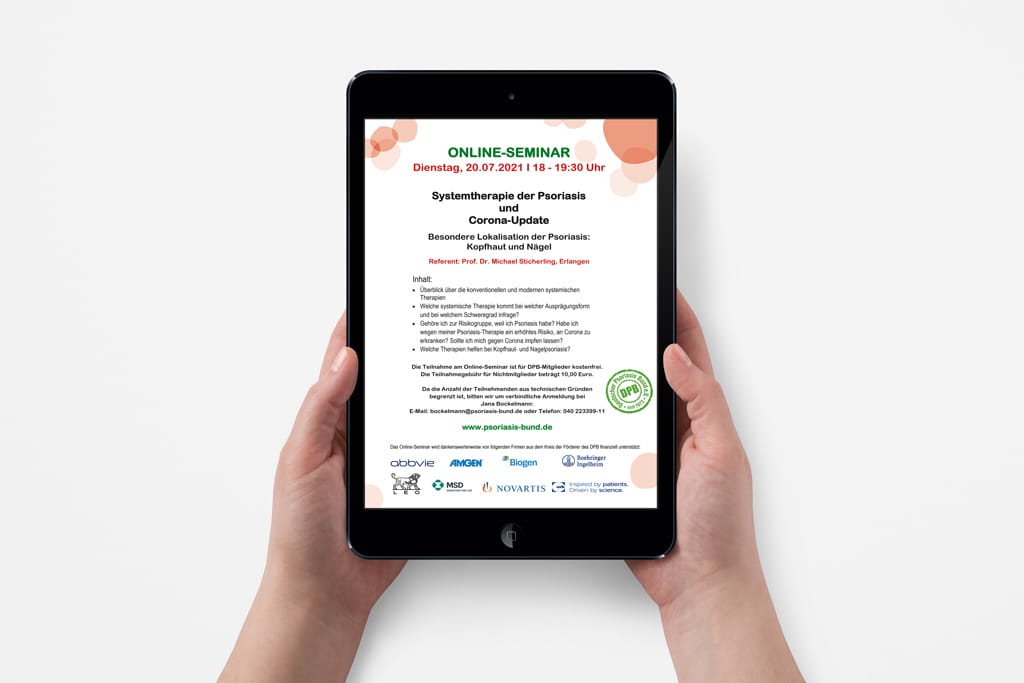 Online-Seminar zur Schuppenflechte