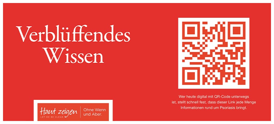 QR Code Haut zeigen