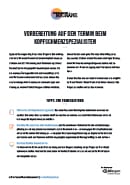 Titel der Broschüre Fragebogen zum Arztgespräch