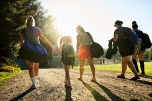 Gruppe Frauen nach dem Sport