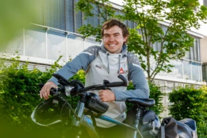 Phil Oliver Ladehof auf seiner Charity-Radtour quer durch Deutschland