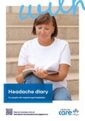 Titelbild der Broschüre Kopfschmerztagebuch Englisch