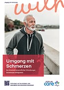 Titel der Broschüre Umgang mit Schmerzen bei chronisch-entzündlichen Erkrankungen