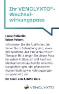 Dokument VENCLYXTO<sup>®</sup>-Wechselwirkungspass