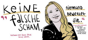 Illustration Frau Wohlfahrrt