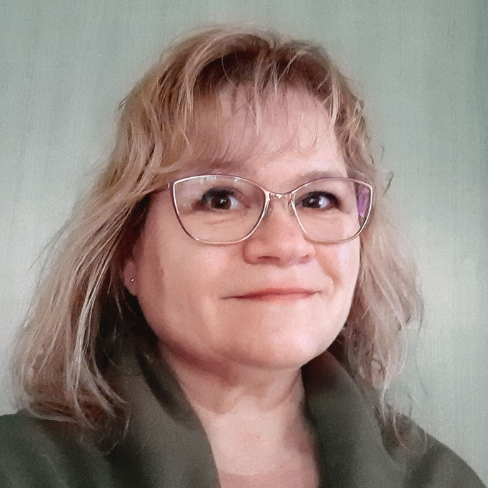 Sonja Seehagen, die eine Selbsthilfegruppe der Parkinson Selbsthilfe Landesband Brandenburg e. V leitet